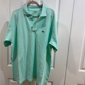 Lacoste Men's Light Aqua Green Polo Shirt Big & Tall Size